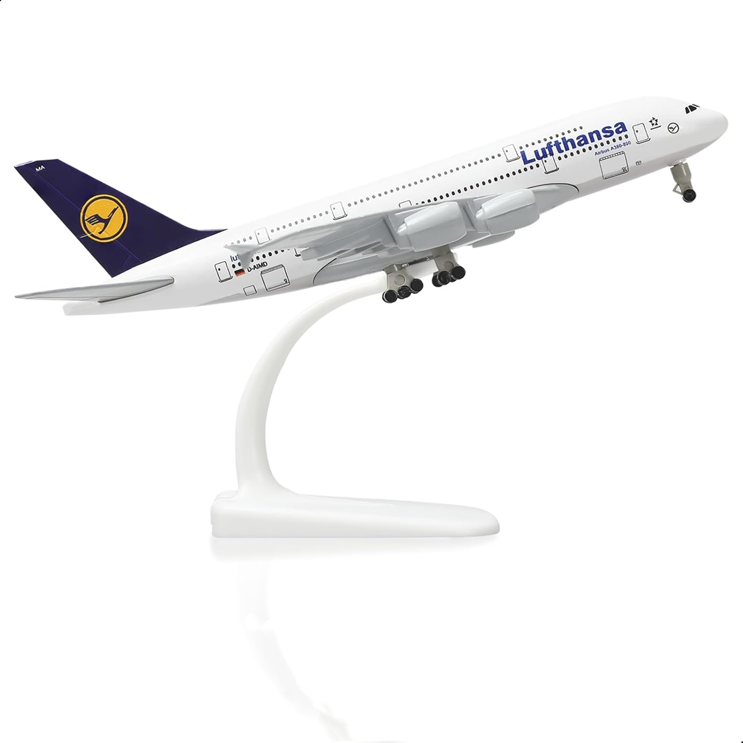Model Airplane Plastic - Toy planes A380 German 1/300 scale