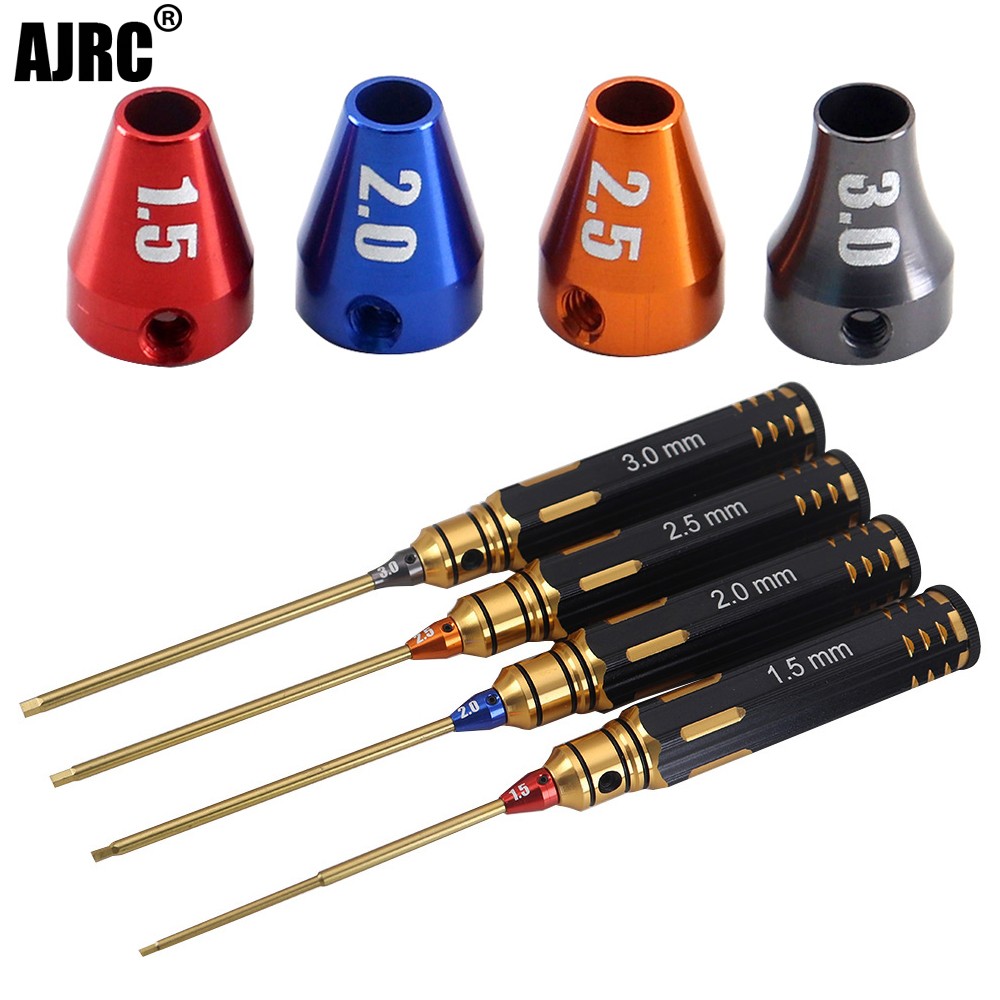 Tamiya Model Paint Set - Ajrc 4pcs/set Titanium Plating 1.5mm/2mm/2.5mm/3mm Hexagon