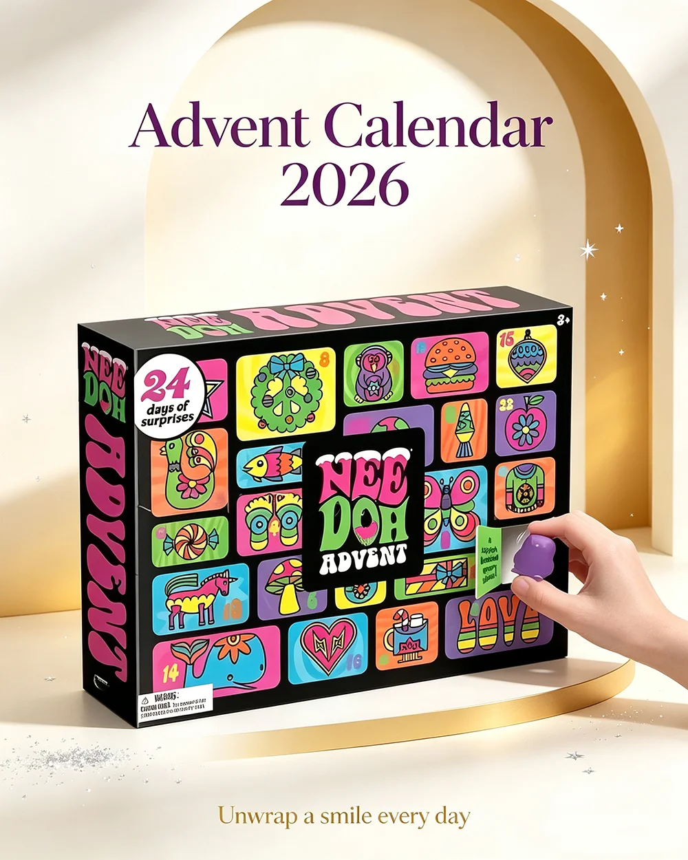 Mystery Box Blind Bag - 2026 NeeDoh Advent Calendar Gift for