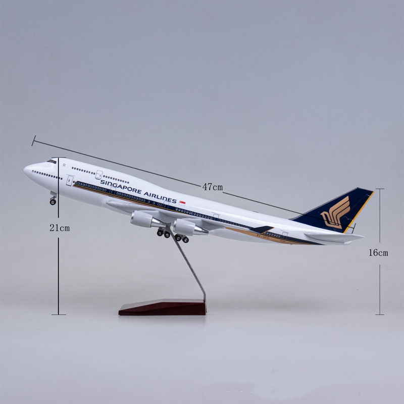 47CM diecast airplanes Singapo - Model Airplane Plastic ulasan dan harga