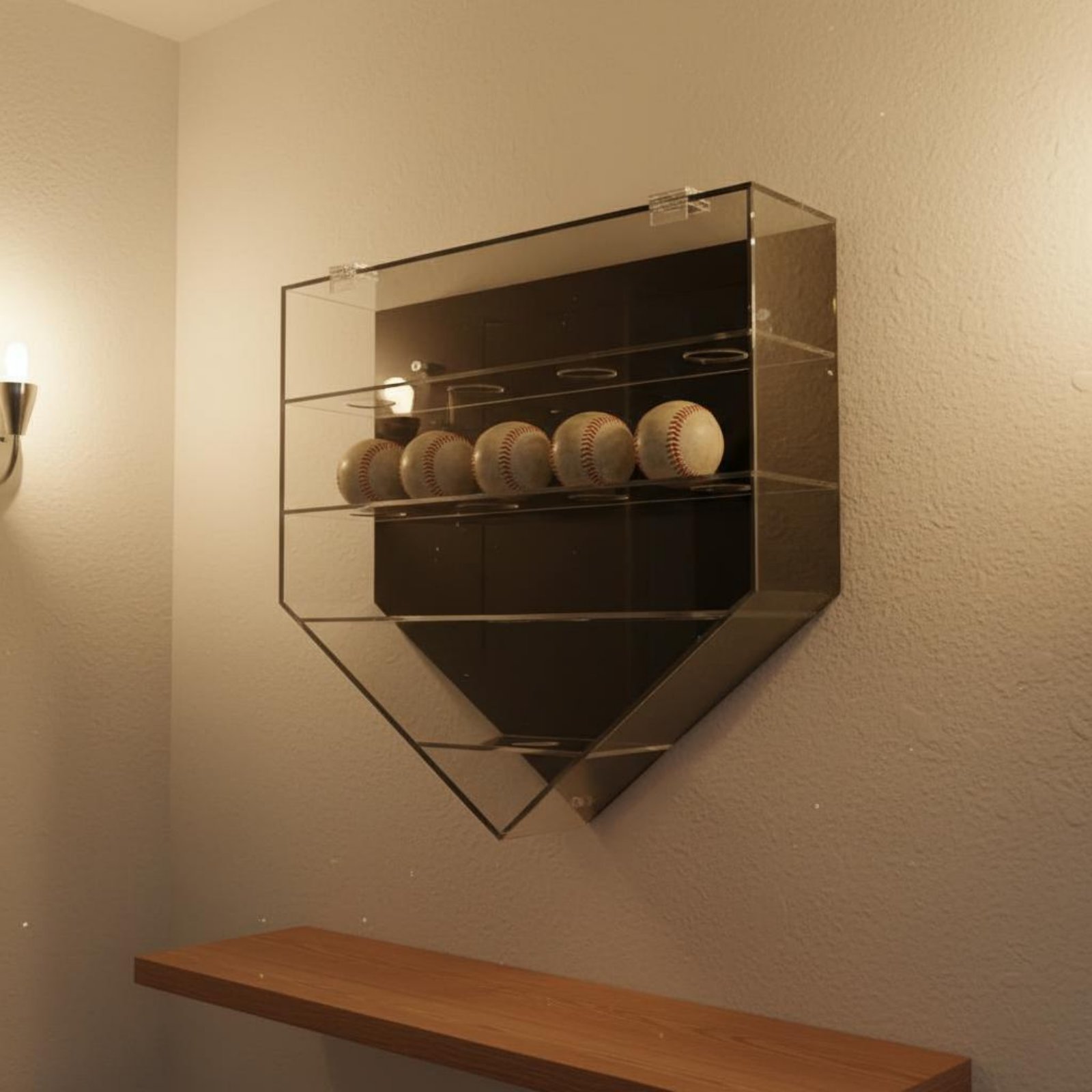 Baseball Display Case Transpar - Display Case Acrylic ulasan dan harga
