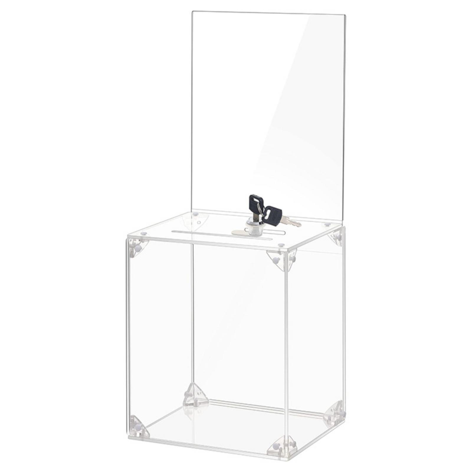 Acrylic Donation Box with Lock - Display Case Acrylic ulasan dan harga