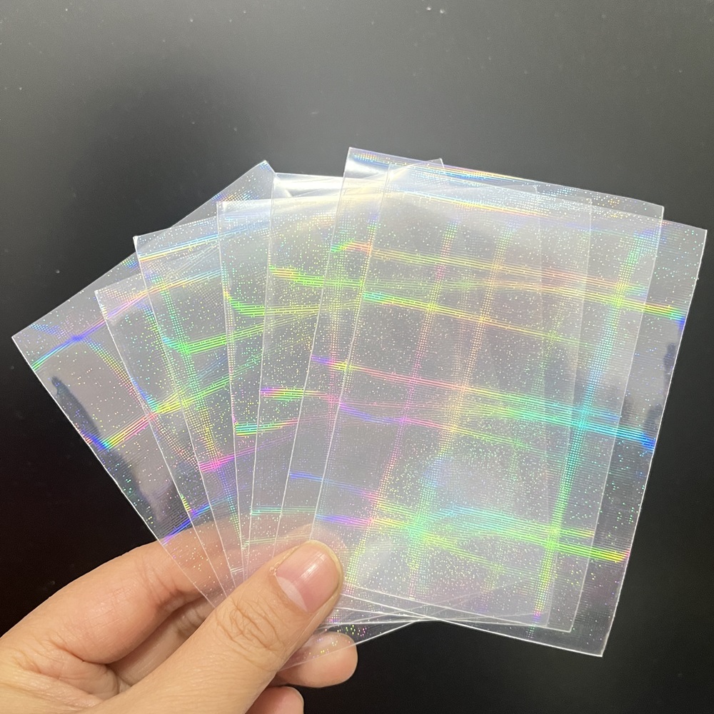 50pcs 65x90mm Holographic Card - Card Penny Sleeve ulasan dan harga