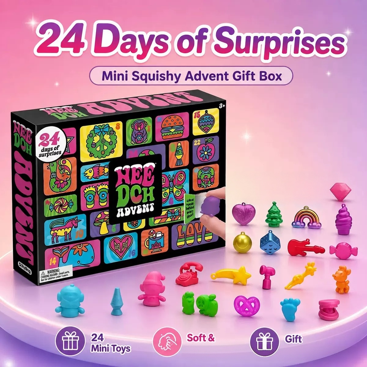 Needoh 2026 Christmas Advent C - Mystery Box Blind Bag ulasan dan harga