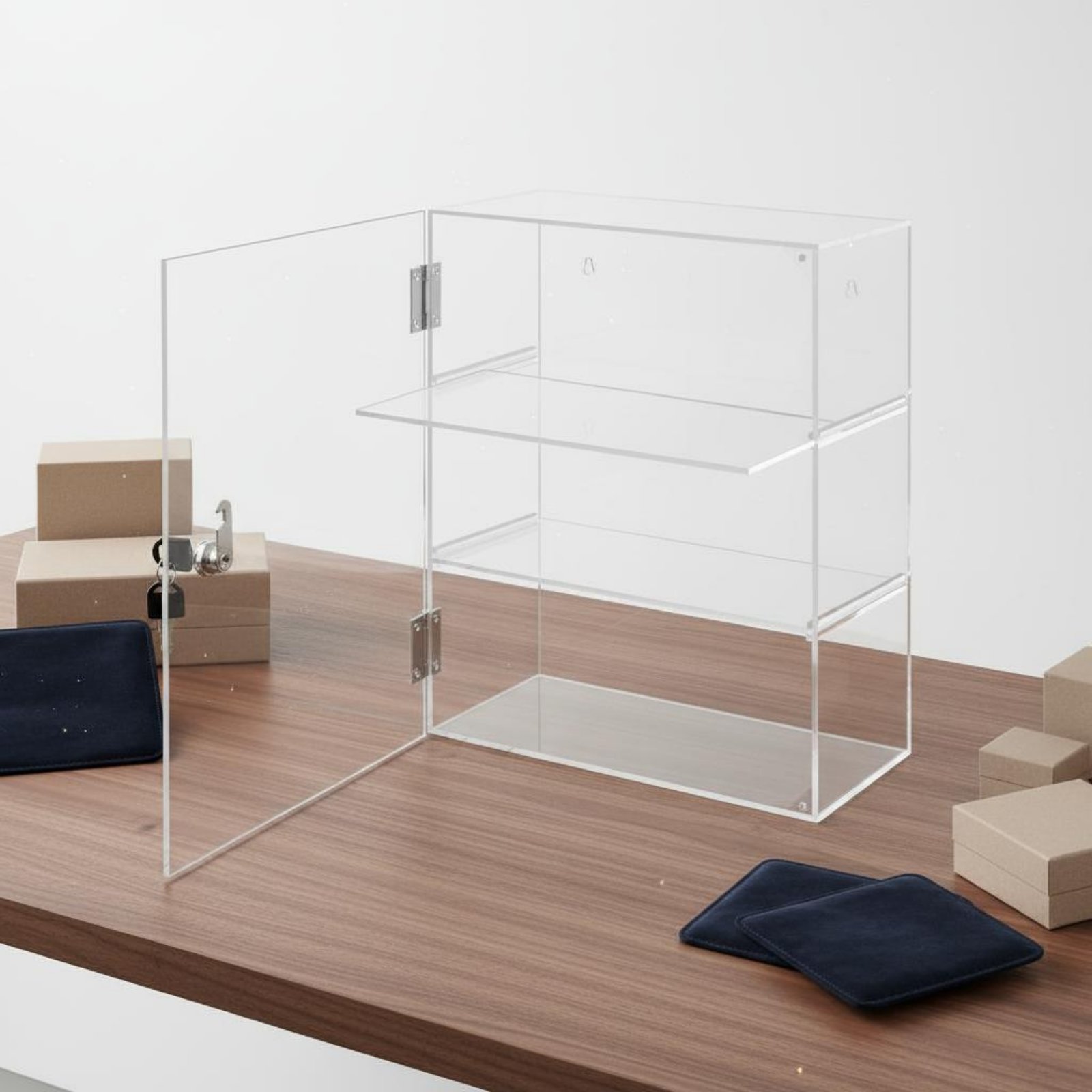 Locking Acrylic Display Case L - Display Case Acrylic ulasan dan harga