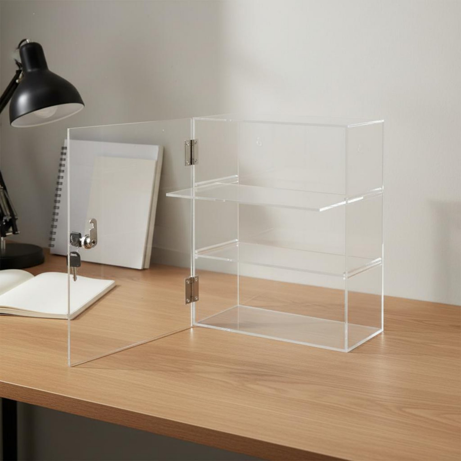 Locking Acrylic Display Case L - Display Case Acrylic ulasan dan harga