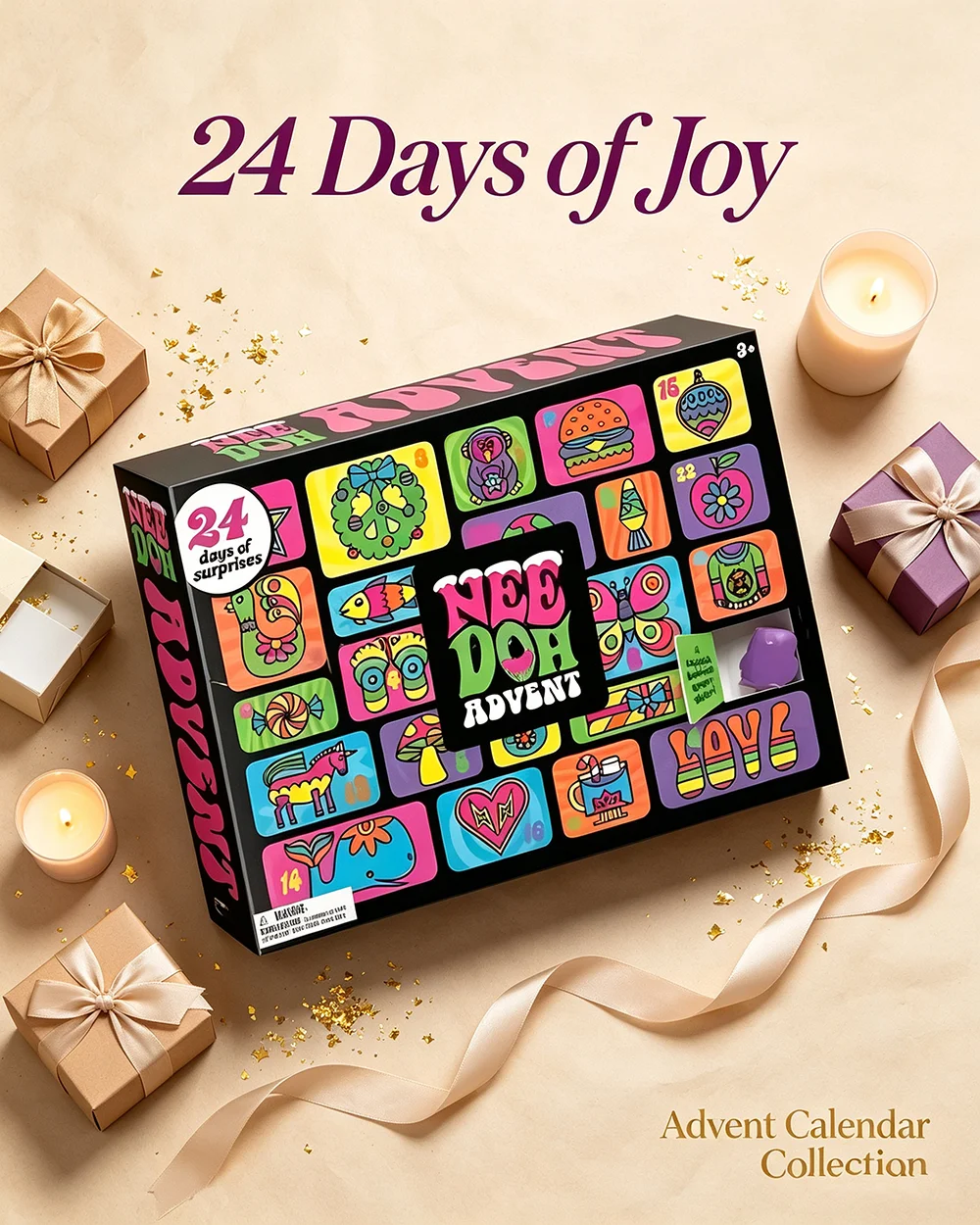 2026 NeeDoh Advent Calendar Gi - Mystery Box Blind Bag ulasan dan harga