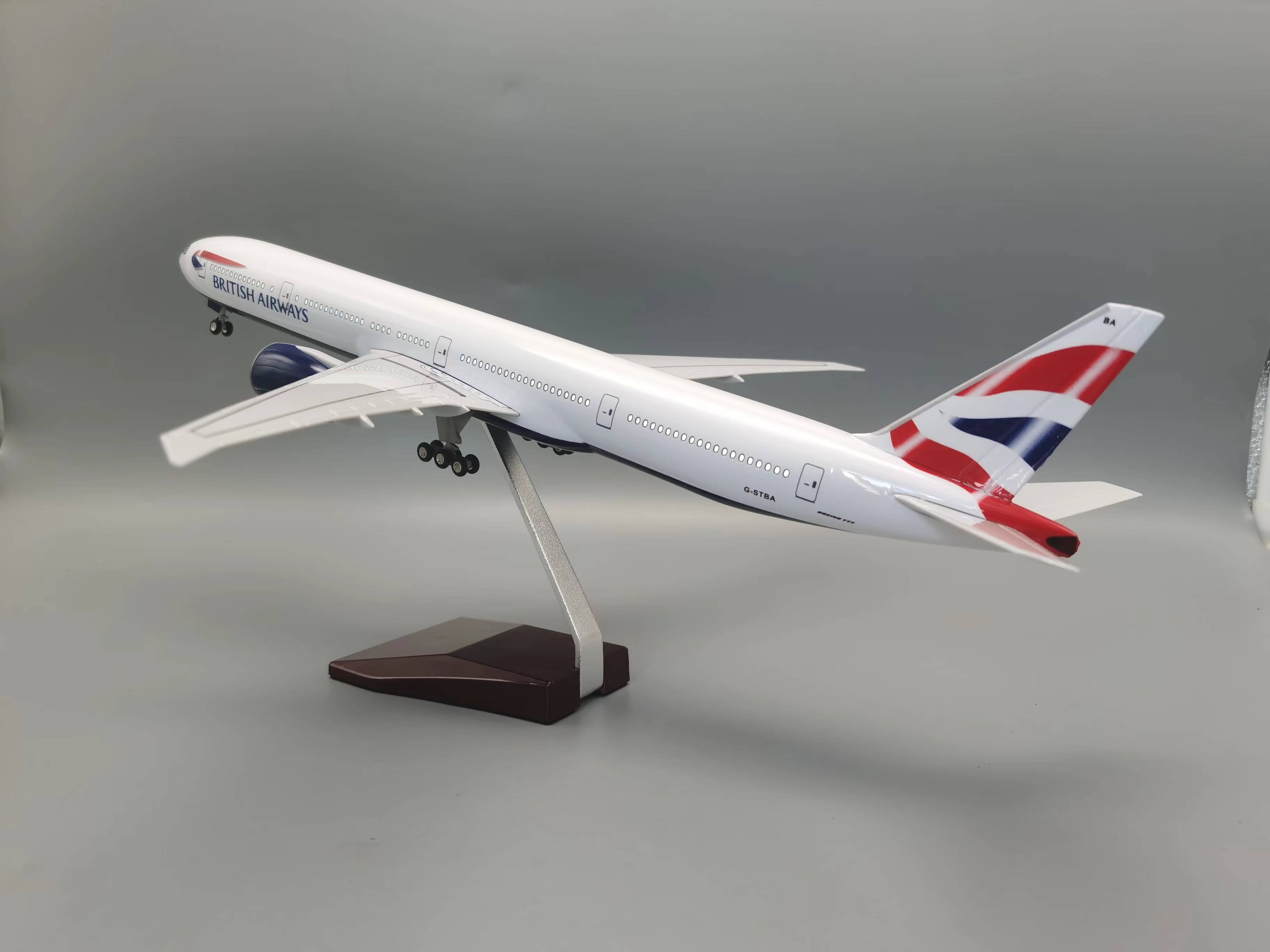 47cm Aircraft Diecast 777 Brit - Model Airplane Plastic ulasan dan harga