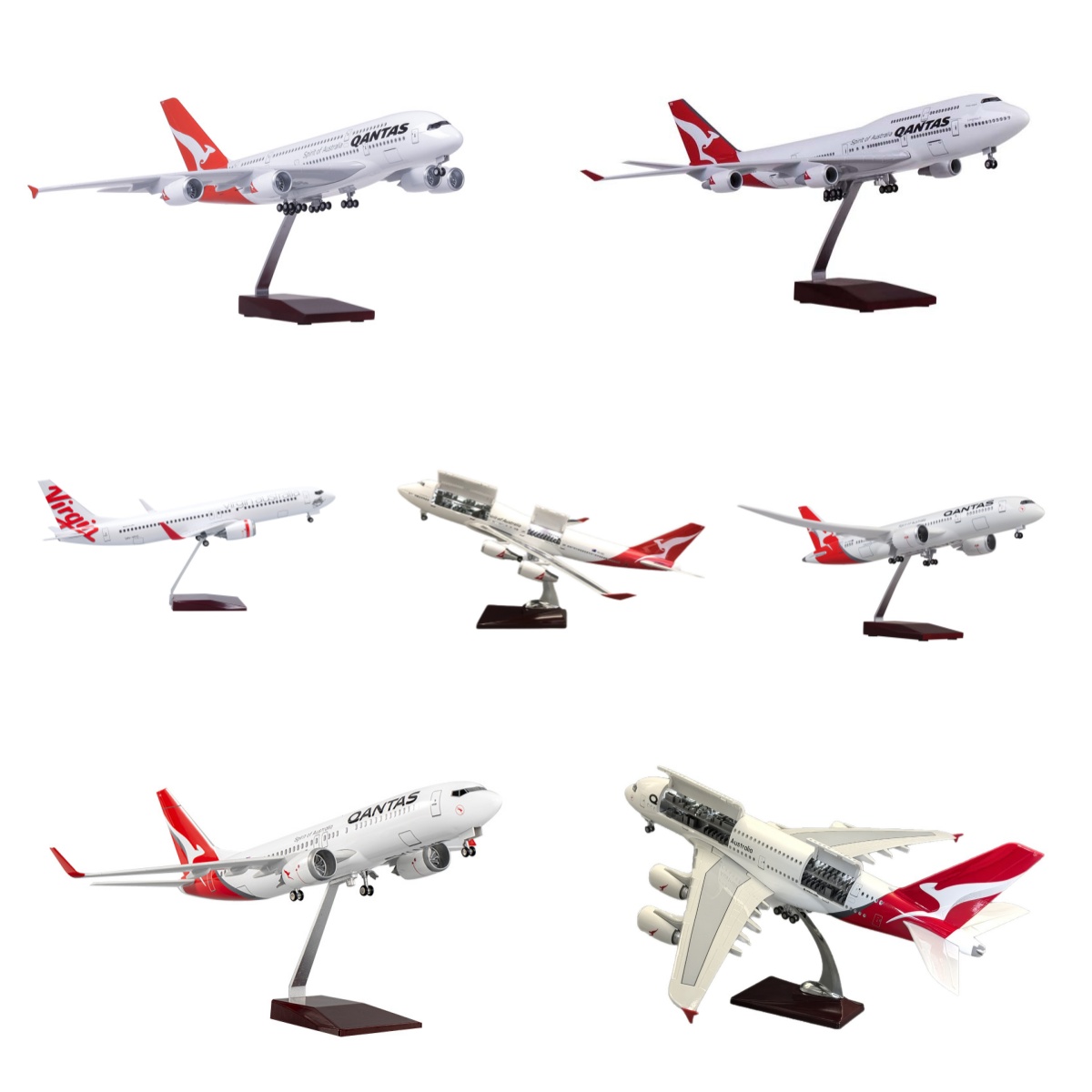 47cm Resin Model Airplane Qant - Model Airplane Plastic ulasan dan harga