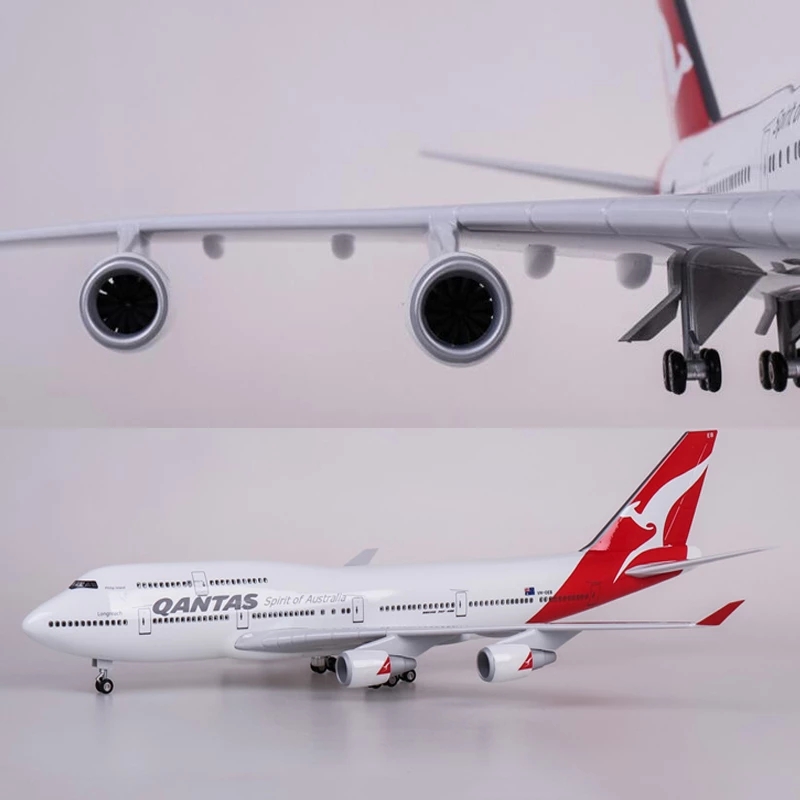 47cm Resin Model Airplane Qant - Model Airplane Plastic ulasan dan harga