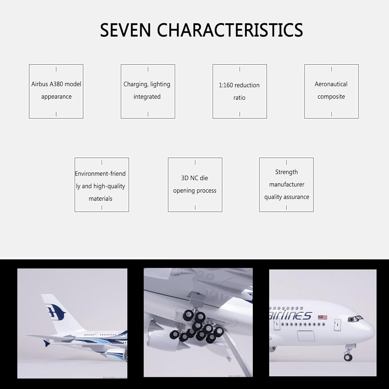 1:160 Scale Malaysia Airlines  - Model Airplane Plastic ulasan dan harga